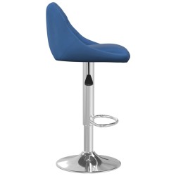 Tabourets de bar lot de 2 bleu velours 632354632354