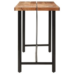 Table de bar 180x70x107 cm bois massif d'acacia et fer 632355632355