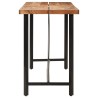 Table de bar 180x70x107 cm bois massif d'acacia et fer 632355632355