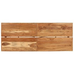 Table de bar 180x70x107 cm bois massif d'acacia et fer 632355632355