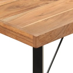 Table de bar 180x70x107 cm bois massif d'acacia et fer 632355632355