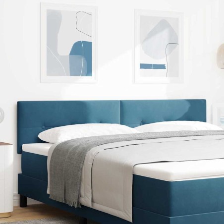 Tête de lit LED avec bandes LED Bleu 180 cm Velours 632356632356