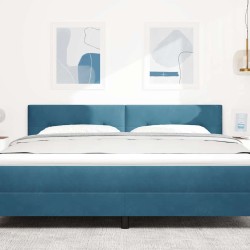 Tête de lit LED avec bandes LED Bleu 180 cm Velours 632356632356