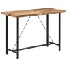 Table de bar 150x70x107 cm bois massif de manguier et fer 632357632357
