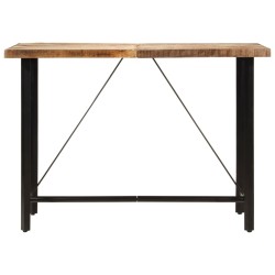 Table de bar 150x70x107 cm bois massif de manguier et fer 632357632357
