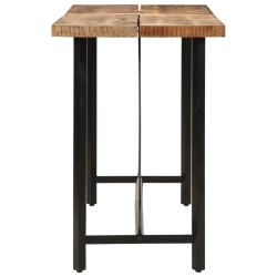 Table de bar 150x70x107 cm bois massif de manguier et fer 632357632357