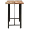 Table de bar 150x70x107 cm bois massif de manguier et fer 632357632357