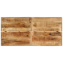 Table de bar 150x70x107 cm bois massif de manguier et fer 632357632357