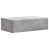 Table d'appoint murale Gris béton 59 x 34,5 x 17 cm 632359632359