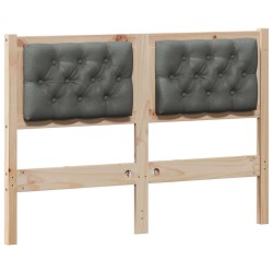 Tête de lit marron et gris foncé 135 cm Bois massif en pin 632361632361