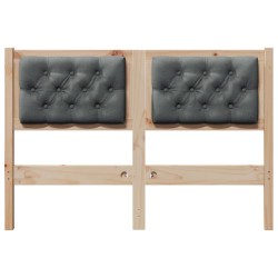 Tête de lit marron et gris foncé 135 cm Bois massif en pin 632361632361