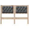 Tête de lit marron et gris foncé 135 cm Bois massif en pin 632361632361