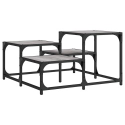 Table basse sonoma gris 68x68x40 cm bois d'ingénierie 632362632362