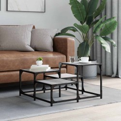 Table basse sonoma gris 68x68x40 cm bois d'ingénierie 632362632362