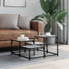 Table basse sonoma gris 68x68x40 cm bois d'ingénierie 632362632362