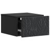 Table d'appoint murale Noir 34,5 x 33 x 20 cm Bois d'ingénierie 632363632363
