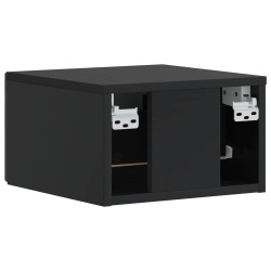 Table d'appoint murale Noir 34,5 x 33 x 20 cm Bois d'ingénierie 632363632363
