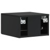 Table d'appoint murale Noir 34,5 x 33 x 20 cm Bois d'ingénierie 632363632363