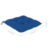 Chaises à manger d'extérieur lot de 6 et coussins Acacia massif 632366632366