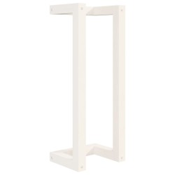 Porte-serviette Blanc 23x18x60 cm Bois de pin massif 632368632368