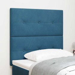 Tête de lit LED avec bandes LED Bleu 90 cm Velours 632369632369