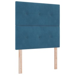 Tête de lit LED avec bandes LED Bleu 90 cm Velours 632369632369