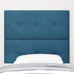 Tête de lit LED avec bandes LED Bleu 90 cm Velours 632369632369