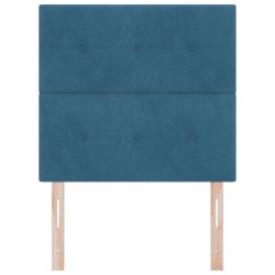 Tête de lit LED avec bandes LED Bleu 90 cm Velours 632369632369