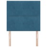 Tête de lit LED avec bandes LED Bleu 90 cm Velours 632369632369