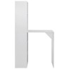 Table de bar avec armoire Blanc 115x59x200 cm 632370632370