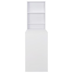 Table de bar avec armoire Blanc 115x59x200 cm 632370632370
