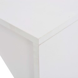 Table de bar avec armoire Blanc 115x59x200 cm 632370632370