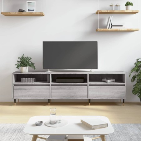 Meuble TV sonoma gris 150x30x44,5 cm bois d'ingénierie 632371632371