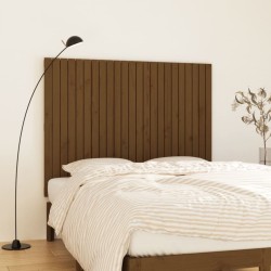 Tête de lit murale Marron miel 146,5x3x110cm Bois massif de pin 632375632375