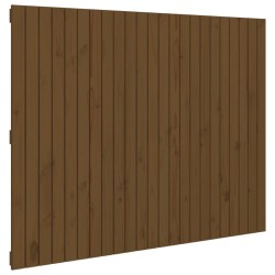 Tête de lit murale Marron miel 146,5x3x110cm Bois massif de pin 632375632375
