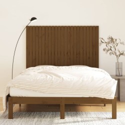 Tête de lit murale Marron miel 146,5x3x110cm Bois massif de pin 632375632375