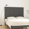Tête de lit murale Gris 166x3x110 cm Bois massif de pin 632376632376