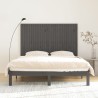 Tête de lit murale Gris 166x3x110 cm Bois massif de pin 632376632376