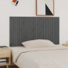 Tête de lit murale Gris 166x3x90 cm Bois massif de pin 632378632378
