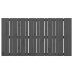 Tête de lit murale Gris 166x3x90 cm Bois massif de pin 632378632378