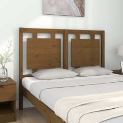Tête de lit Marron miel 125,5x4x100 cm Bois massif de pin 632380632380