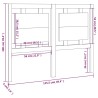 Tête de lit Marron miel 125,5x4x100 cm Bois massif de pin 632380632380