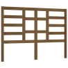 Tête de lit Marron miel 126x4x104 cm Bois massif de pin 632381632381
