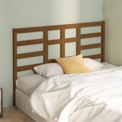 Tête de lit Marron miel 126x4x104 cm Bois massif de pin 632381632381