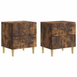 Table de chevet 2 pcs Chêne fumé 43 x 34,5 x 48 cm 632382632382