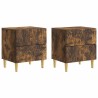 Table de chevet 2 pcs Chêne fumé 43 x 34,5 x 48 cm 632382632382