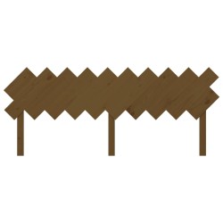 Tête de lit Marron miel 196x3x80,5 cm Bois massif de pin 632383632383