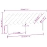Tête de lit Marron miel 196x3x80,5 cm Bois massif de pin 632383632383