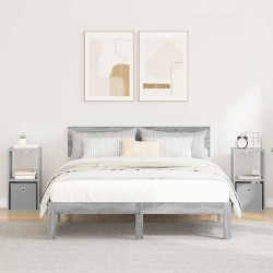 Table de chevet 2 pcs Gris Sonoma 30,5 x 27 x 59,5 cm 632385632385