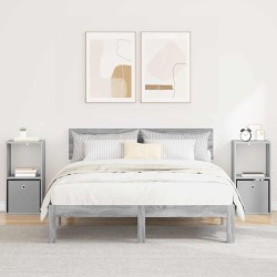 Table de chevet 2 pcs Gris Sonoma 35 x 32 x 68,5 cm 632386632386
